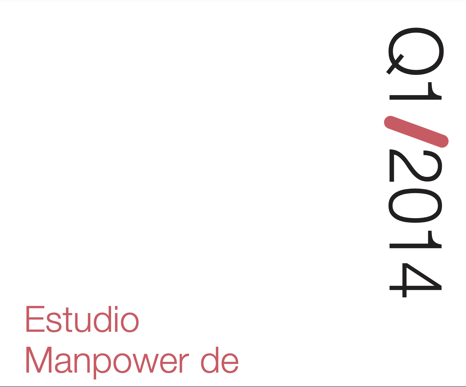 Estudio Manpower Proyección Empleo (primer trimestre 2014)