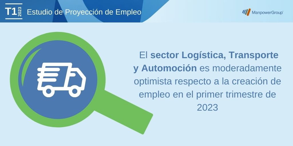 El sector Logística, Transporte y Automoción es moderadamente optimista respecto a la creación de empleo en el primer trimestre de 2023